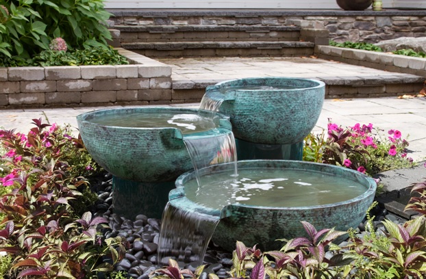 Corten steel fountain