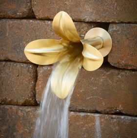 Corten steel fountain