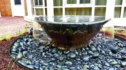 Corten steel fountain