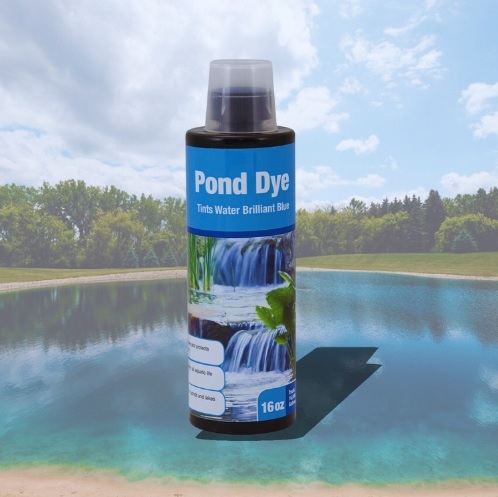 blue pond dye